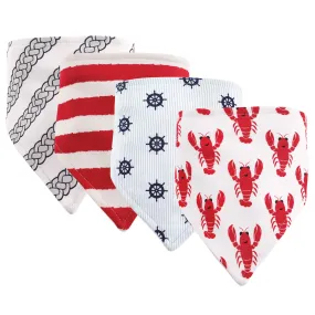 Hudson Baby Cotton Bandana Bibs, Cray