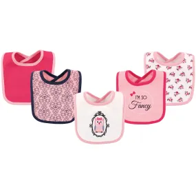 Hudson Baby Cotton Bibs, Fancy Owl