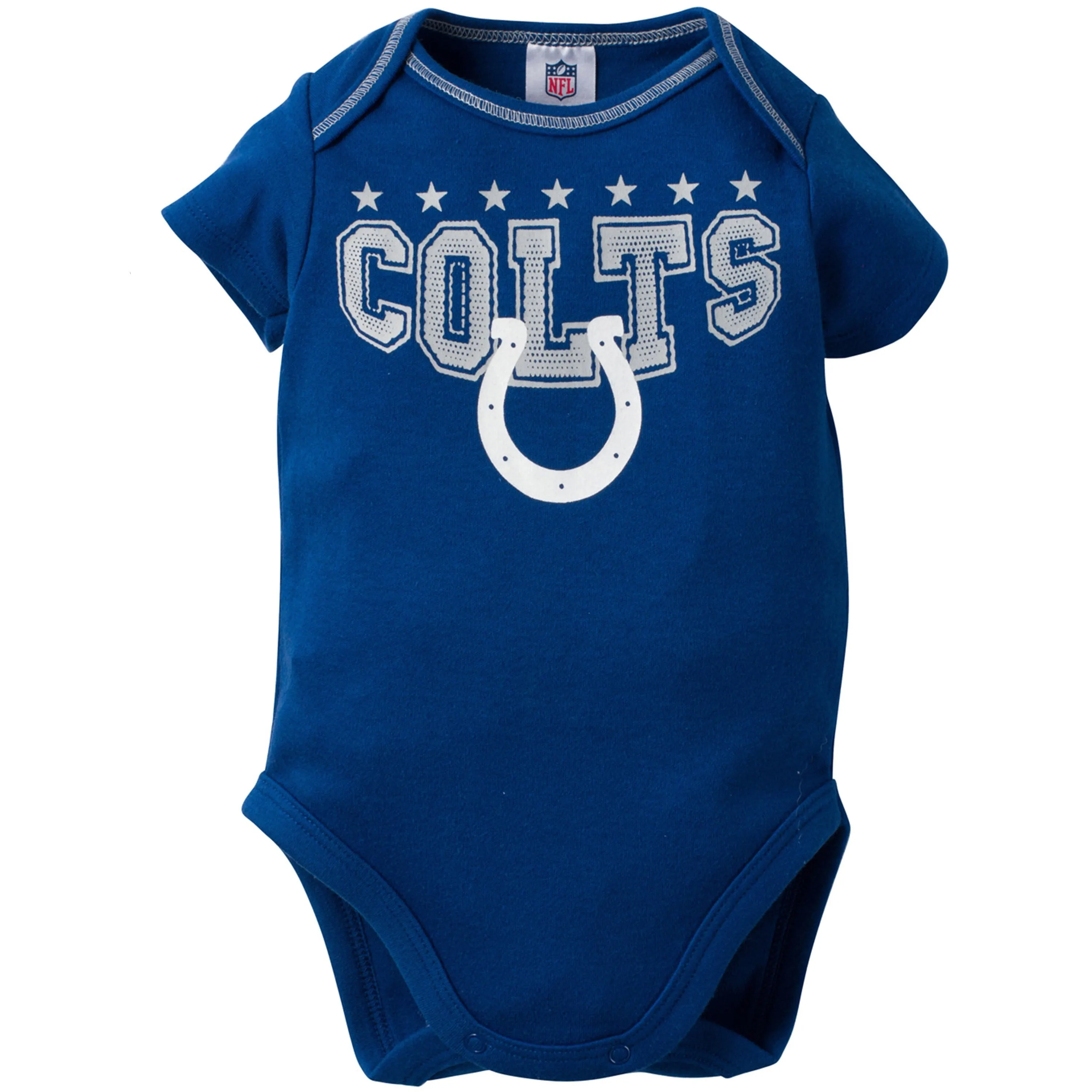 Indianapolis Colts Baby Boy 3-Pack Short Sleeve Bodysuits
