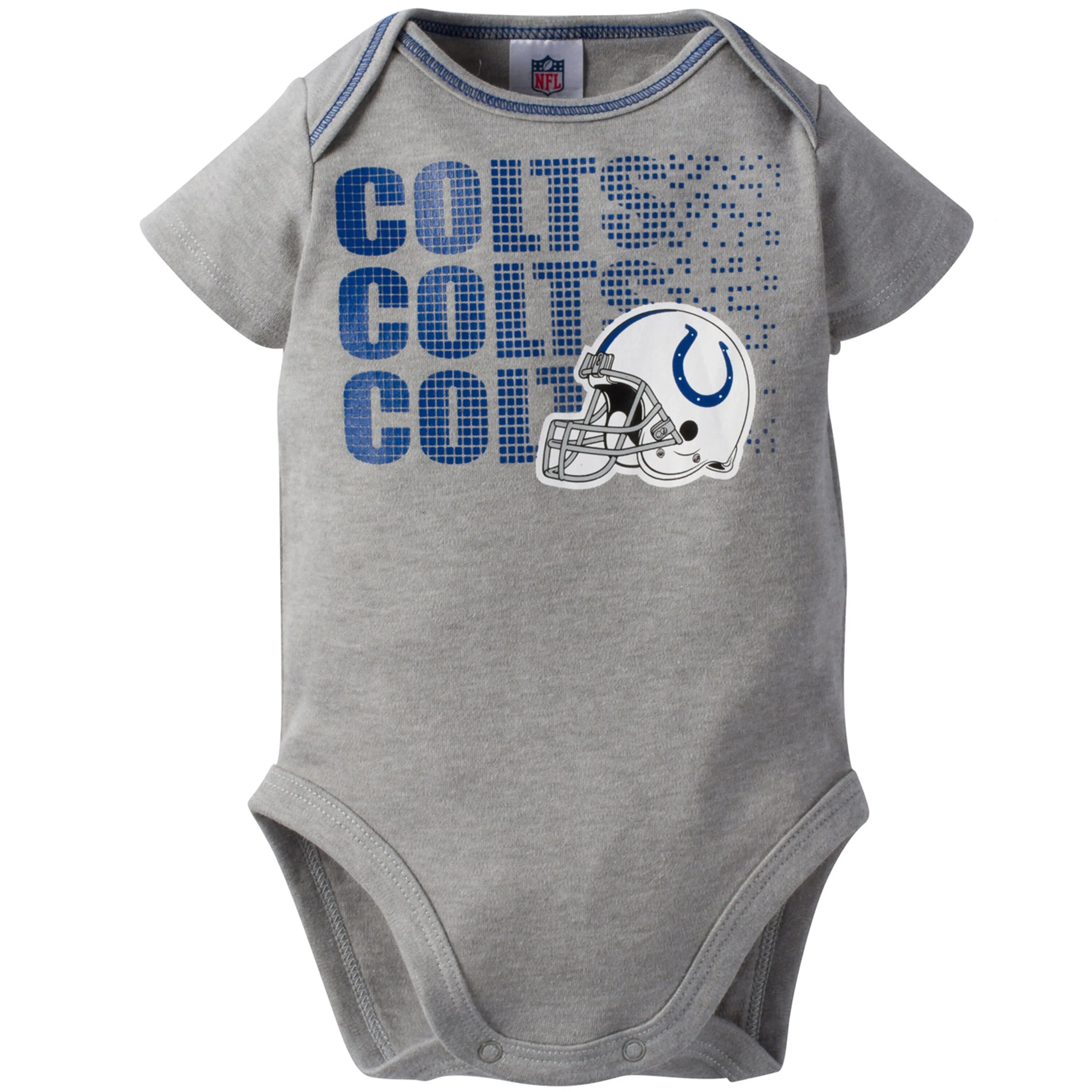 Indianapolis Colts Baby Boy 3-Pack Short Sleeve Bodysuits