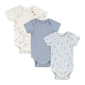 Just Born 3-Pack Cotton Bodysuits