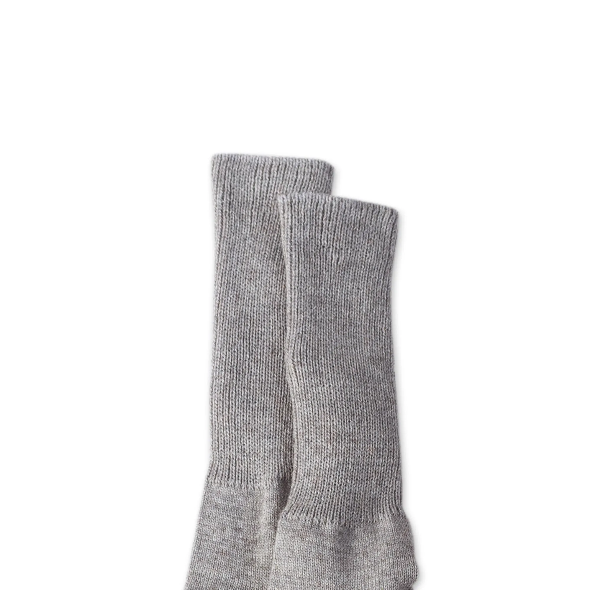 Light Grey Baby Alpaca Blend Socks with Copper Fiber - Light Grey Comfort | NOVICA