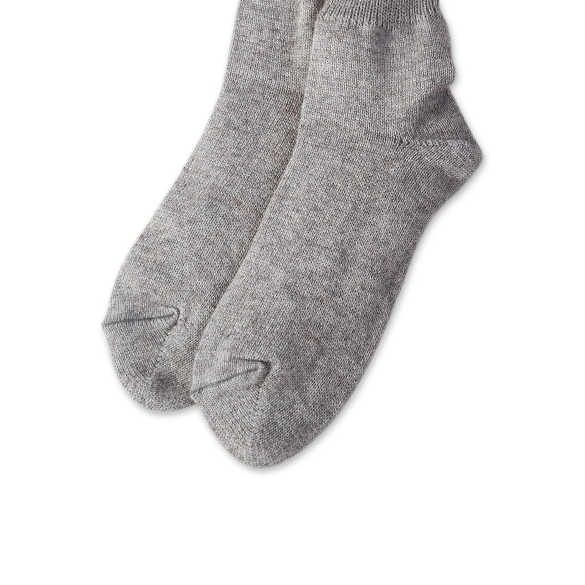 Light Grey Baby Alpaca Blend Socks with Copper Fiber - Light Grey Comfort | NOVICA