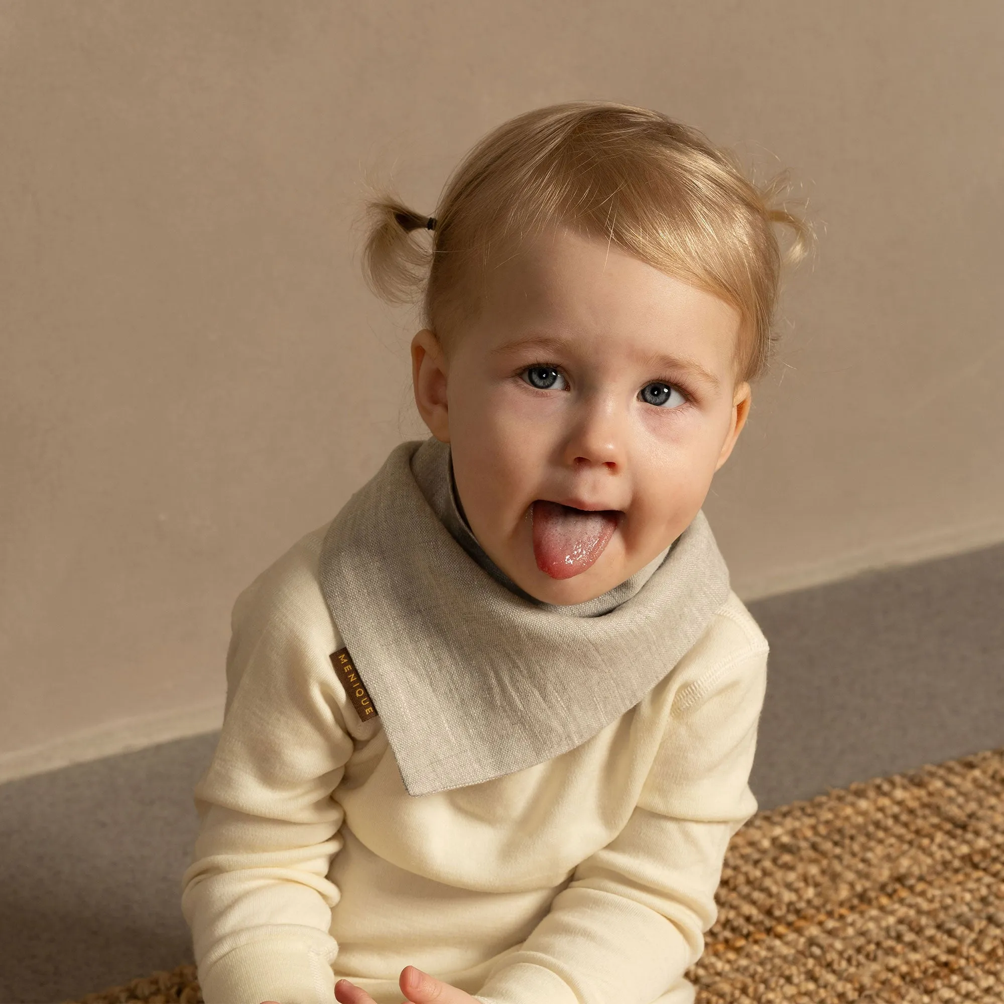 Linen Baby Bandana Bib 3-Pack