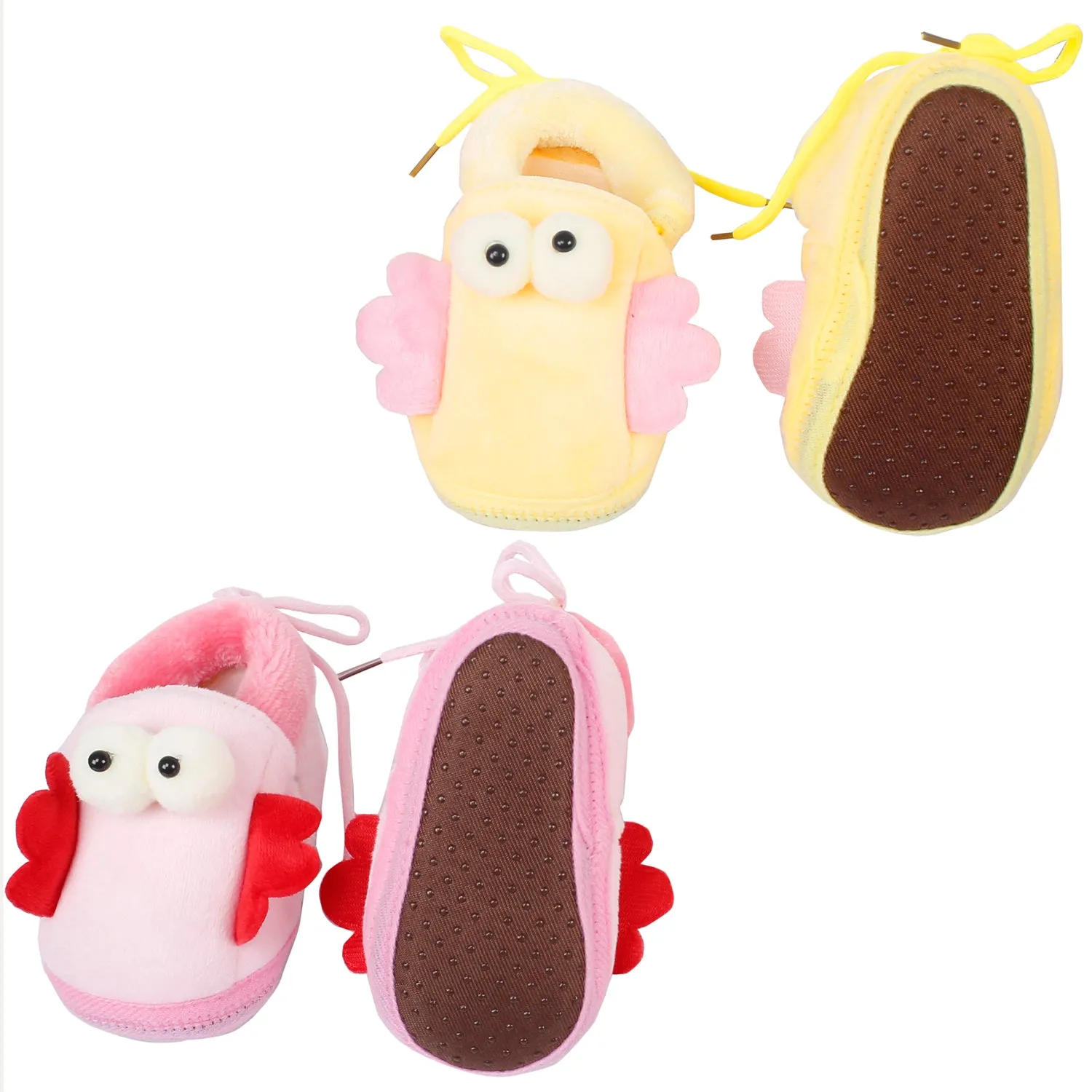 Little Birdies Yellow And Pink 2 Pk Booties