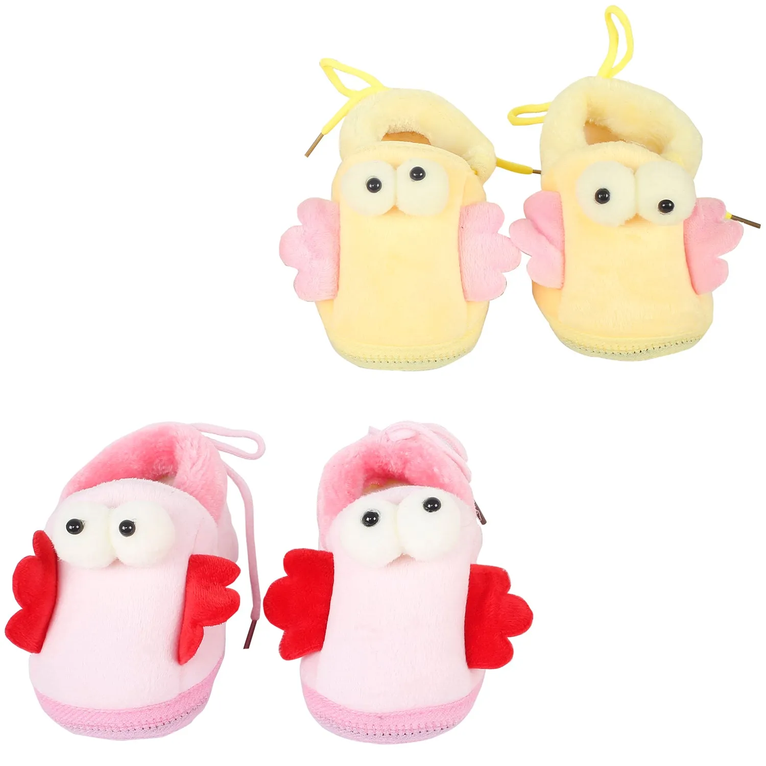 Little Birdies Yellow And Pink 2 Pk Booties