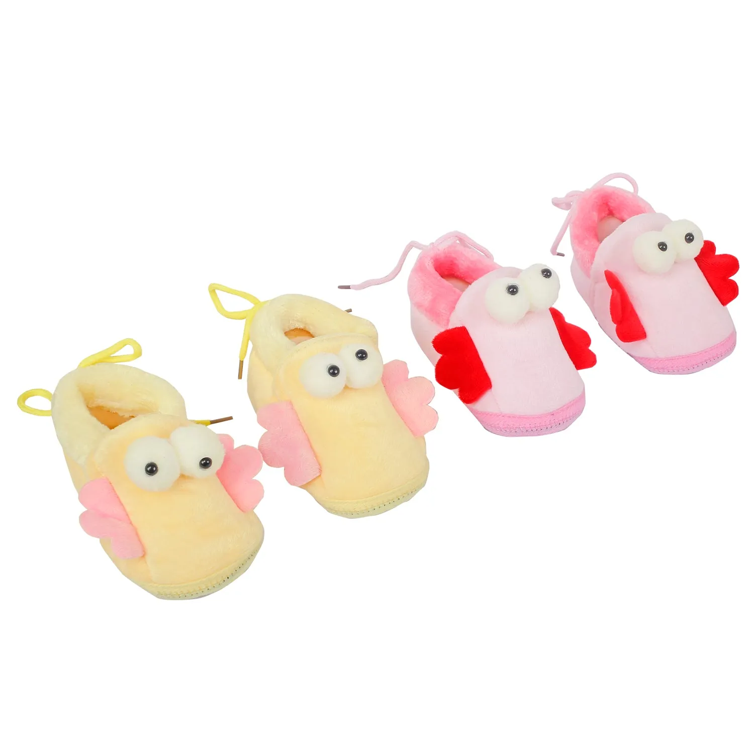 Little Birdies Yellow And Pink 2 Pk Booties