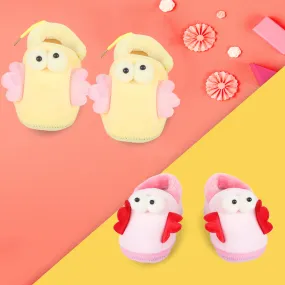 Little Birdies Yellow And Pink 2 Pk Booties