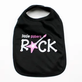 Little Sisters Rock Baby Soft Cotton Bib