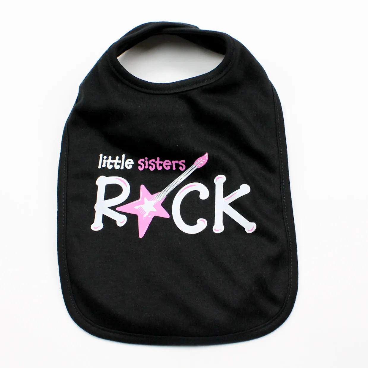 Little Sisters Rock Baby Soft Cotton Bib