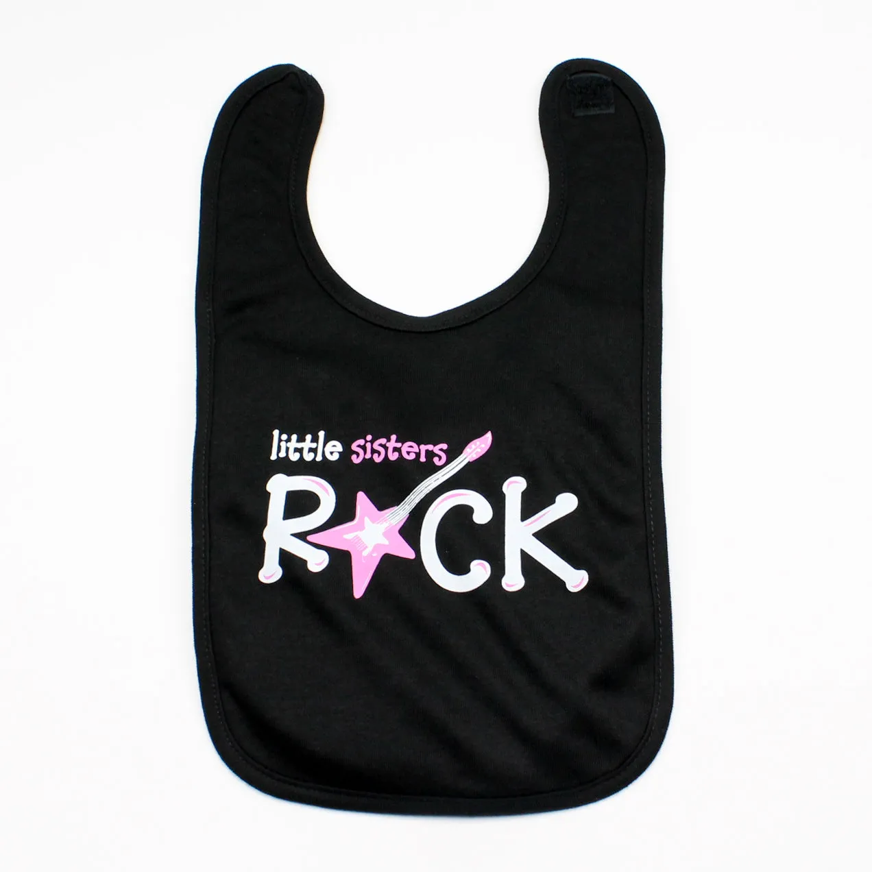 Little Sisters Rock Baby Soft Cotton Bib