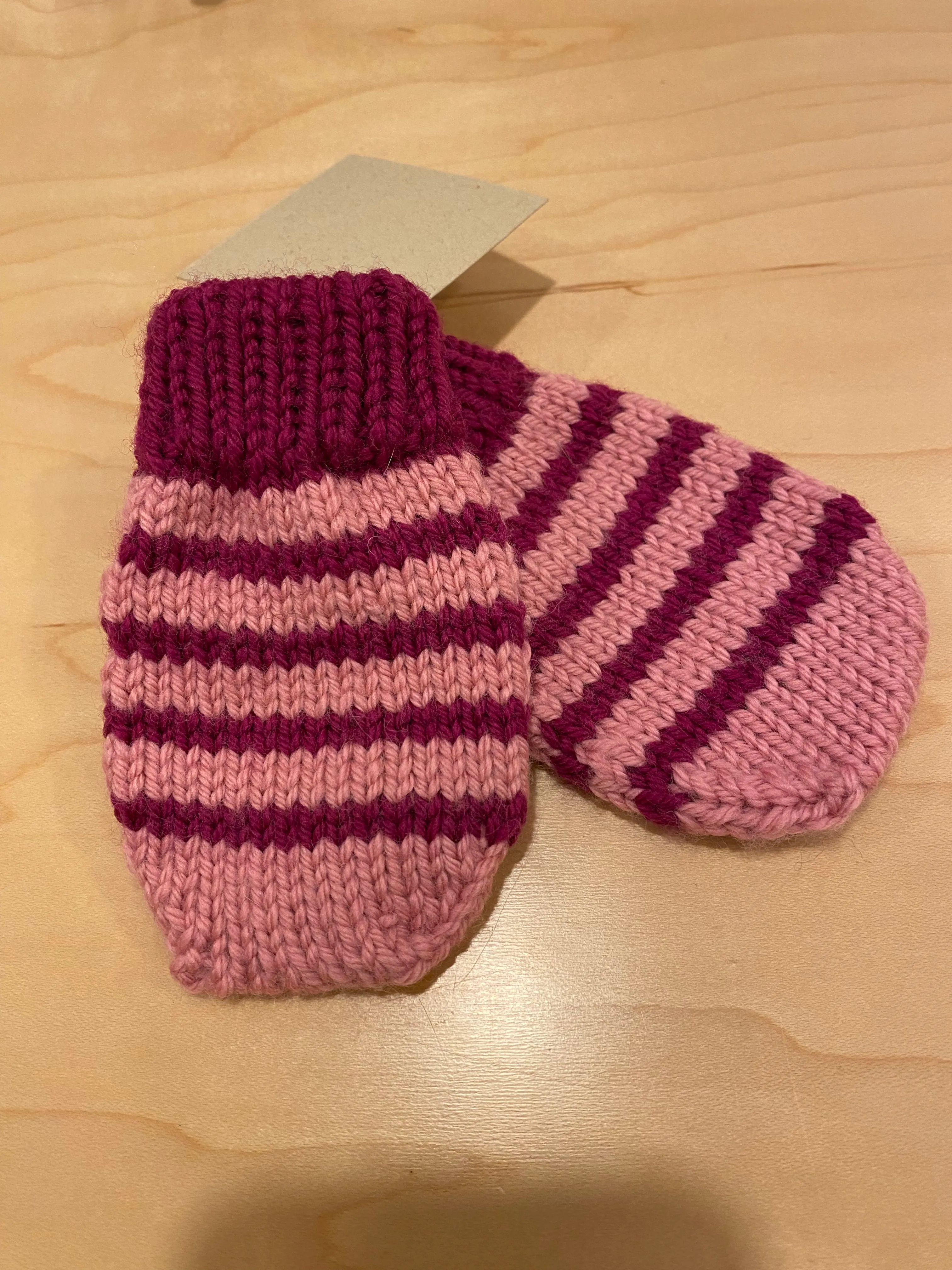 LM Knitted Baby Mittens