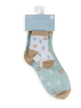 Mama & Me Socks Set Howdy Partner
