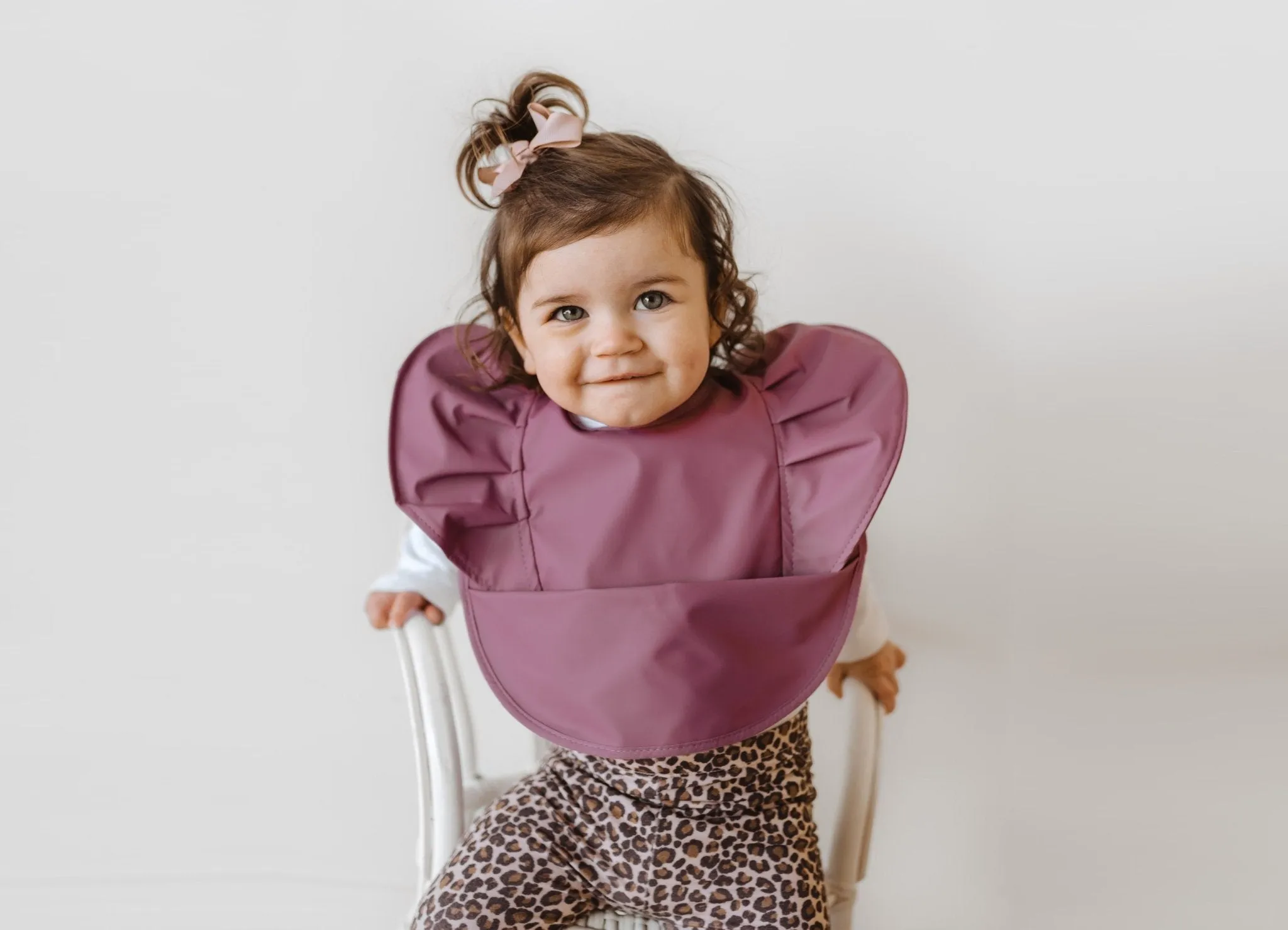 Mauve Waterproof Snuggle Bib