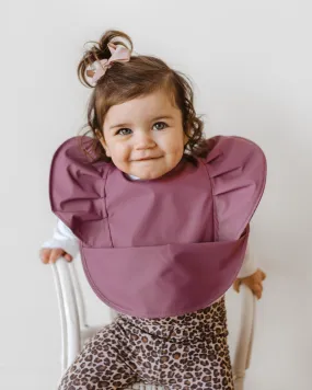 Mauve Waterproof Snuggle Bib
