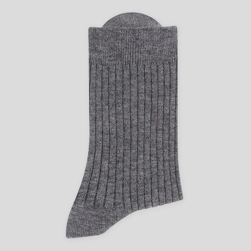 Men's 40% Wool Solid Striped Socks
