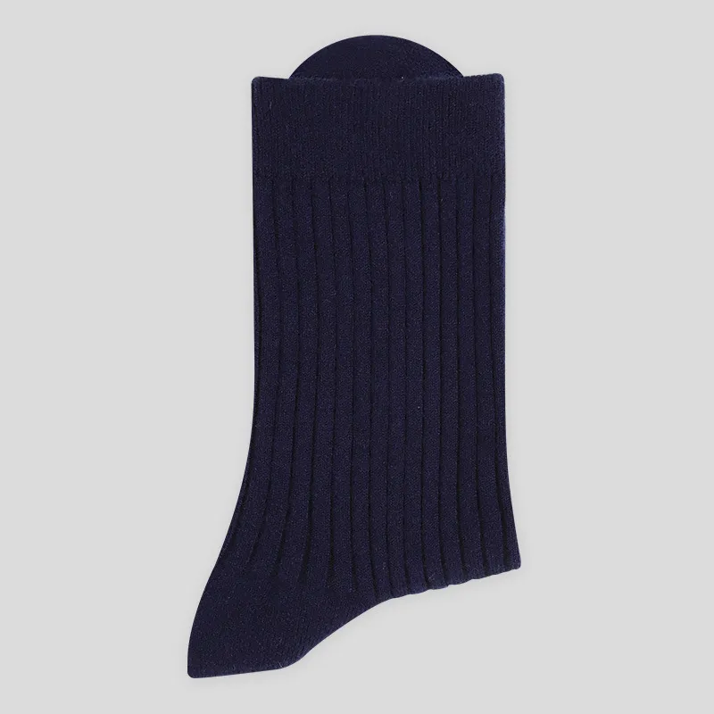 Men's 40% Wool Solid Striped Socks