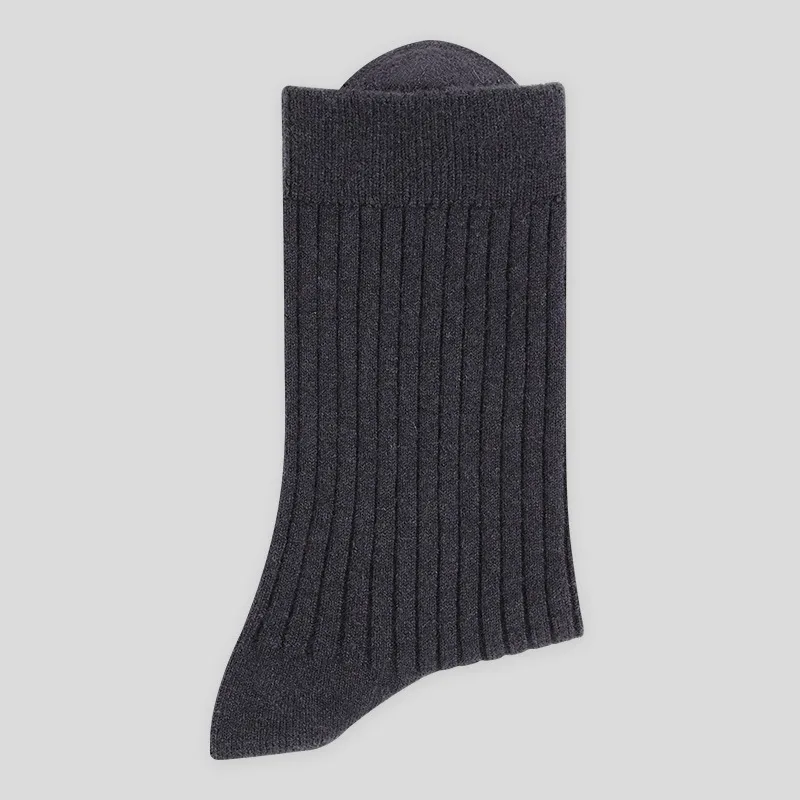 Men's 40% Wool Solid Striped Socks
