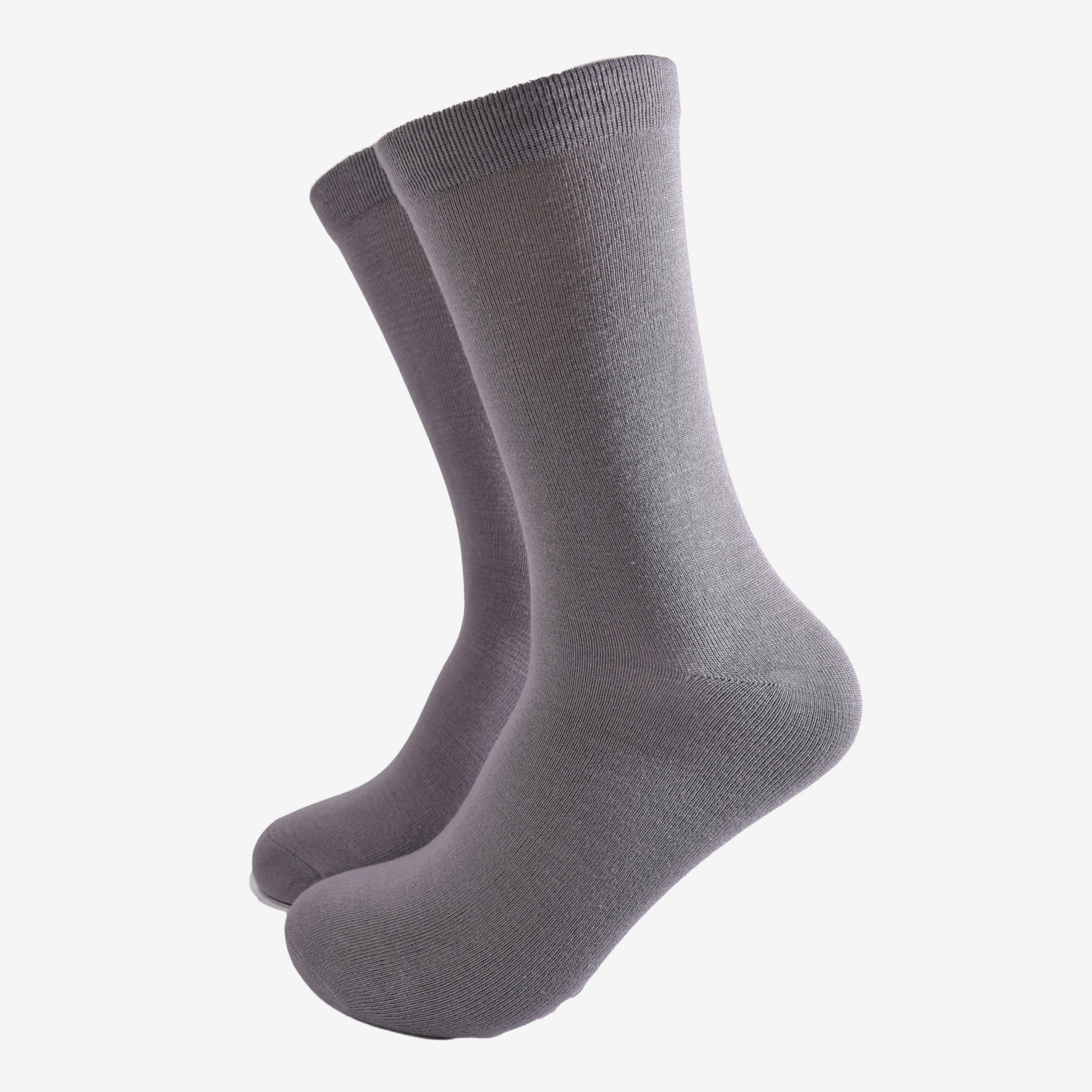Men's Solid Bamboo Socks - Grey