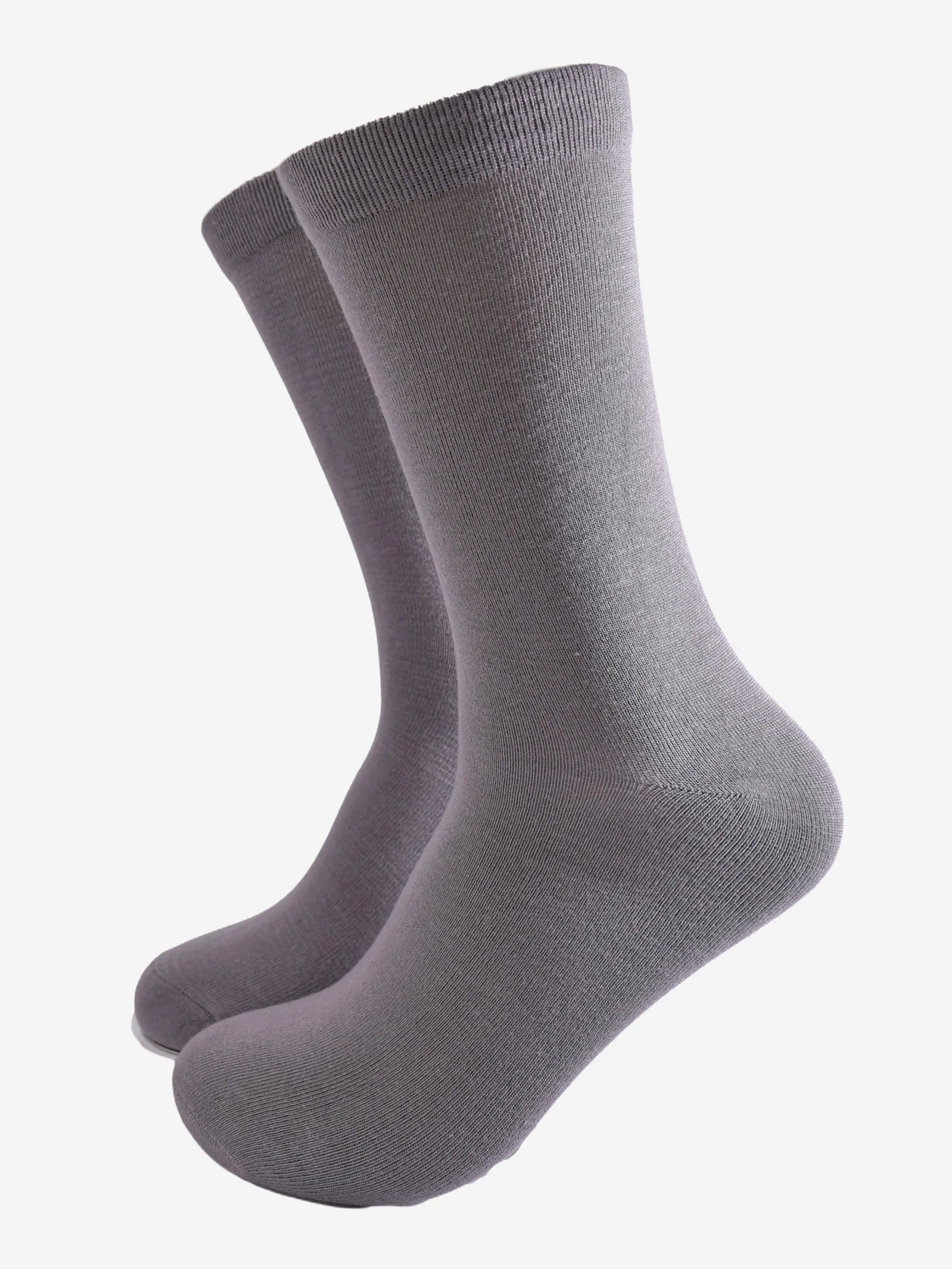 Men's Solid Bamboo Socks - Grey