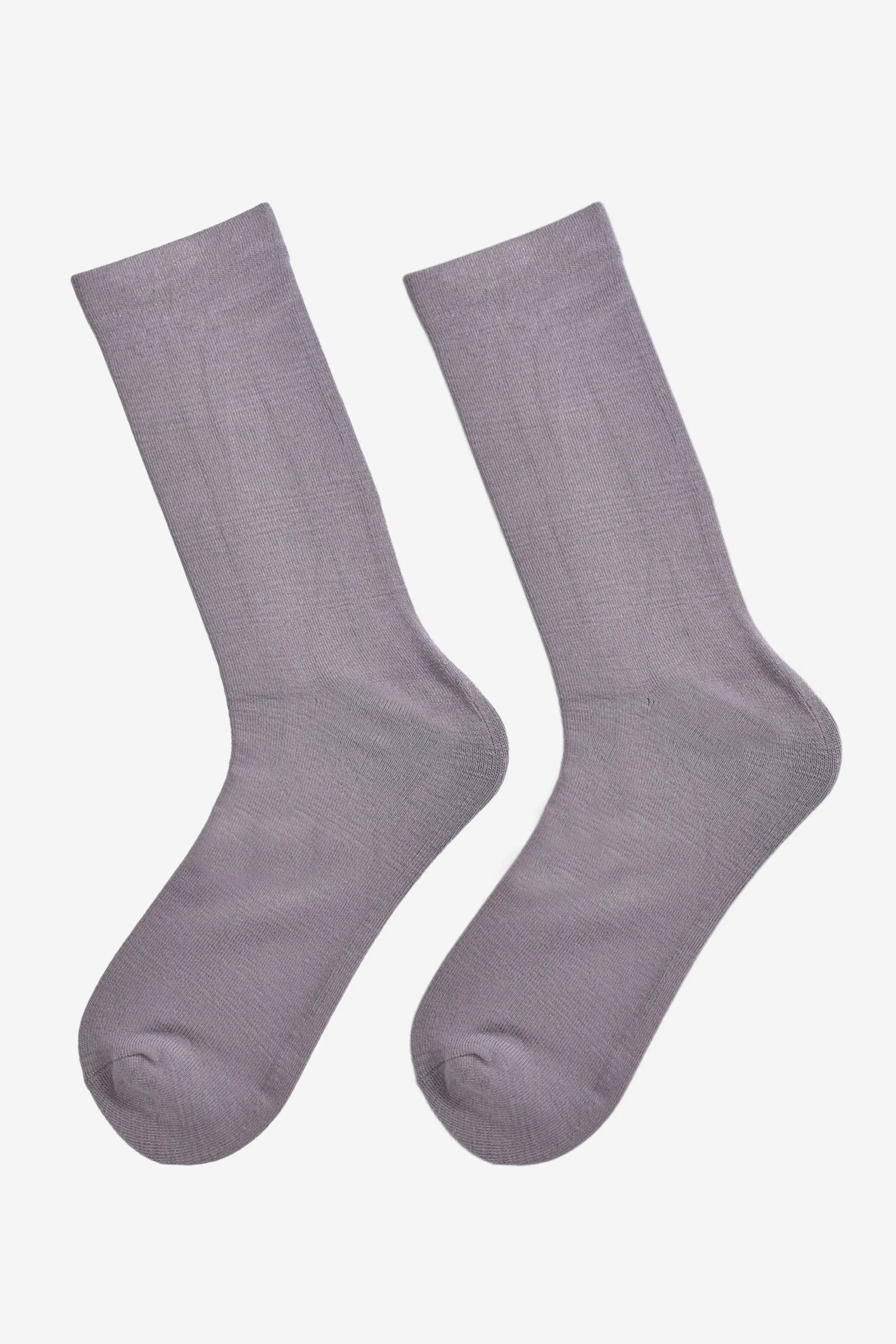 Men's Solid Bamboo Socks - Grey
