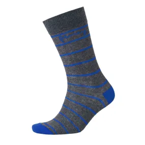 Money - Mens Sig Striped Socks 3pk - Charcoal Marl Mix
