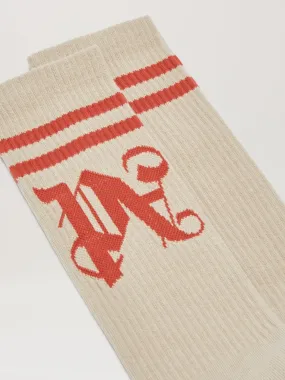 Monogram Striped Socks