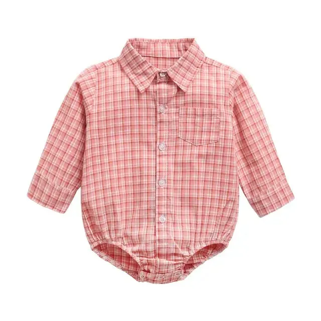 Newborn Bodysuit for Baby Boy Casual Cotton Baby Clothing Long Sleeve Toddler Infant Clothes Fashion Plaid