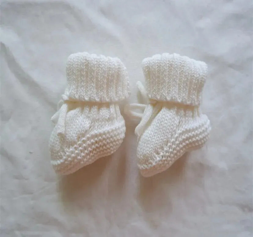 Newborn Cotton Knitted Booties