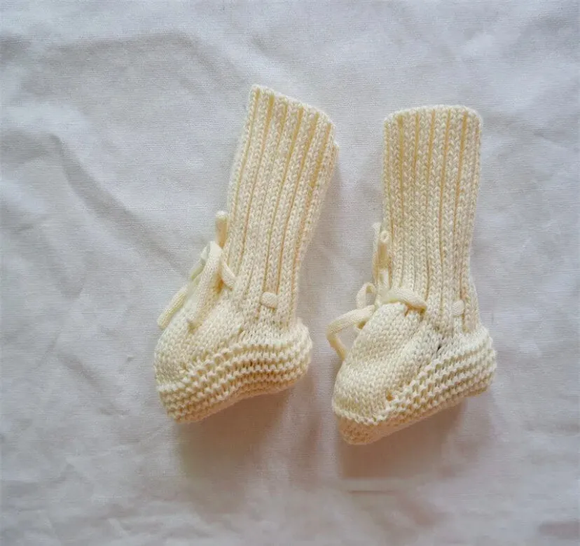 Newborn Cotton Knitted Booties