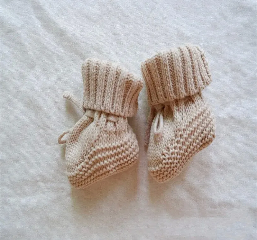 Newborn Cotton Knitted Booties