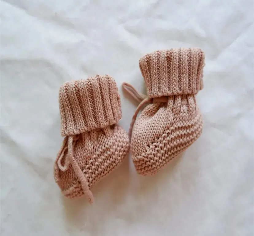 Newborn Cotton Knitted Booties