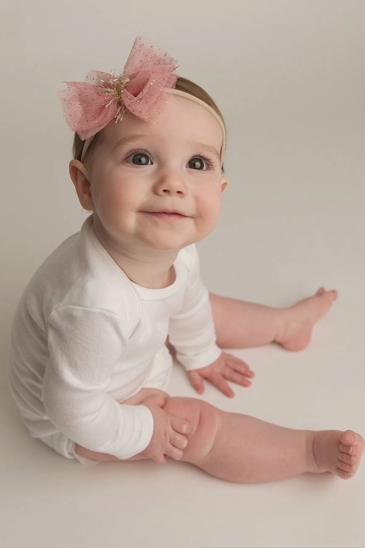 Oh Baby! Glinda Bow Headband  - Blush