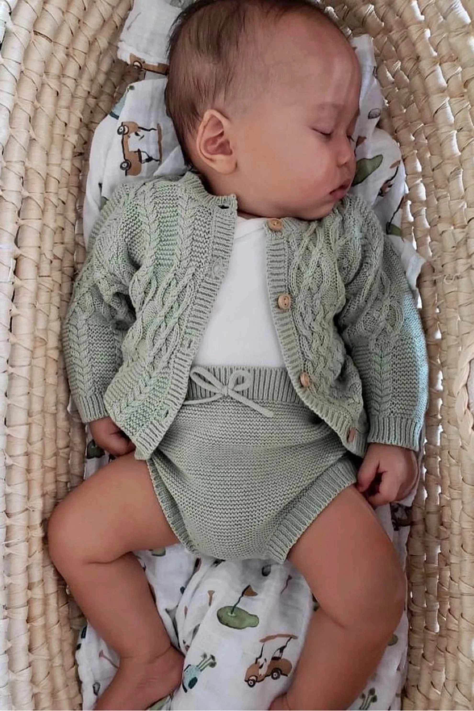 Organic Cotton Classic Baby Bundle - Sage