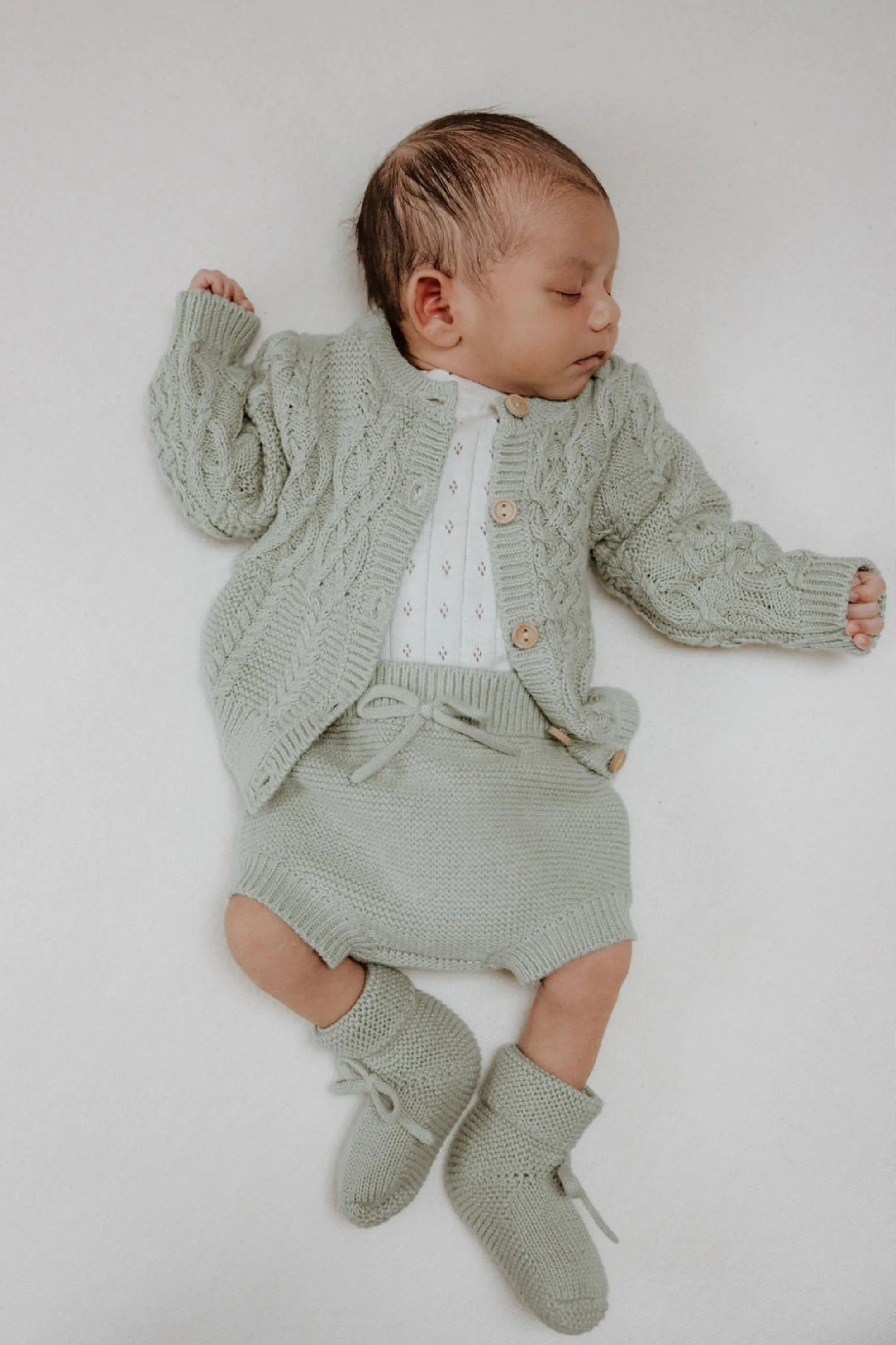 Organic Cotton Classic Baby Bundle - Sage
