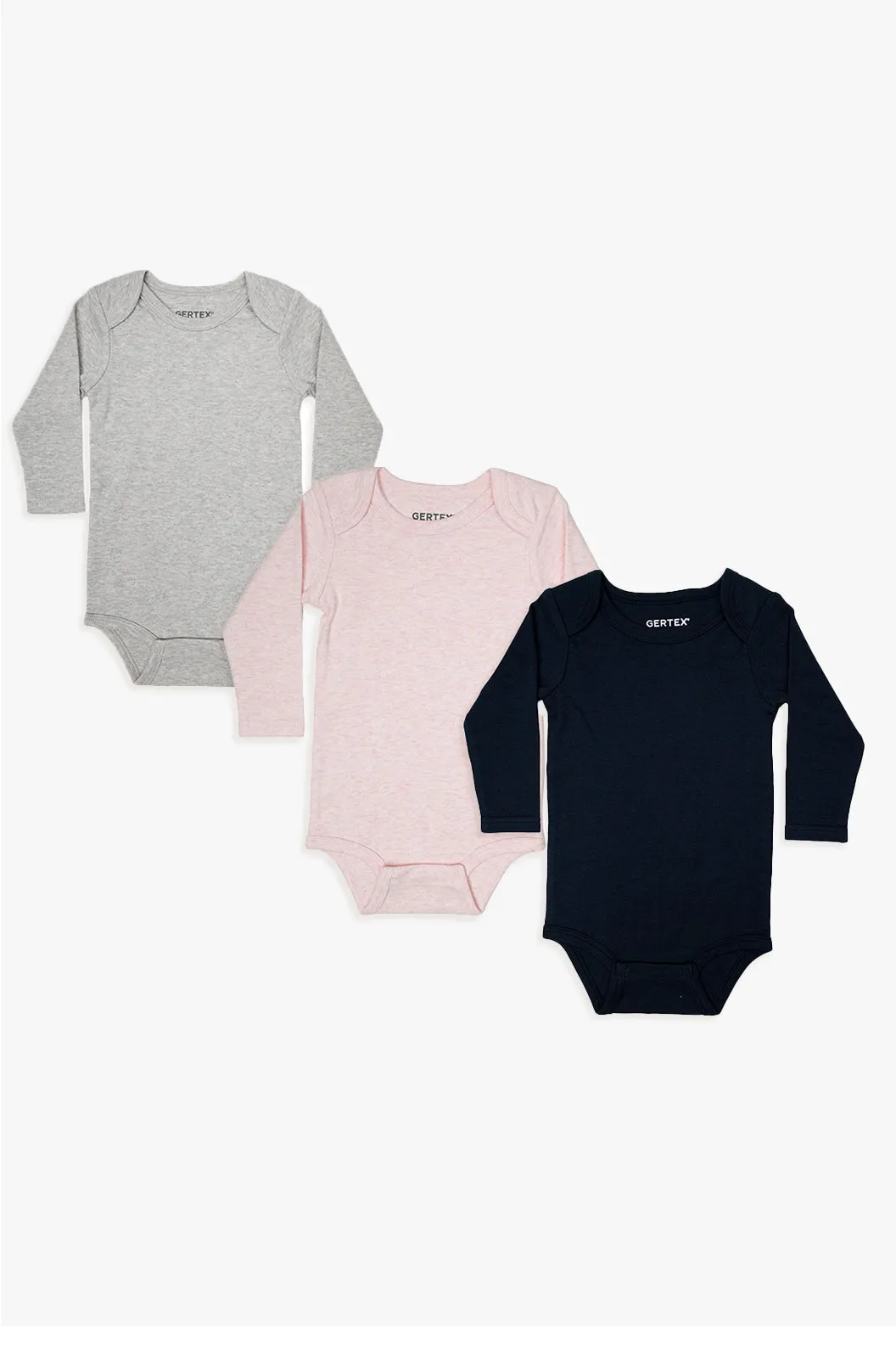 Organic French Terry Cotton Long Sleeve Bodysuit Bundle