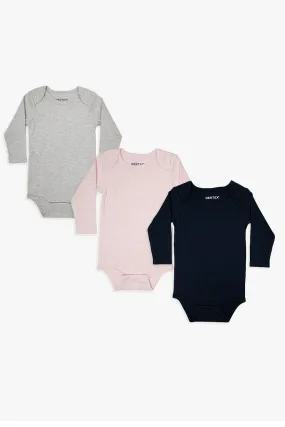 Organic French Terry Cotton Long Sleeve Bodysuit Bundle