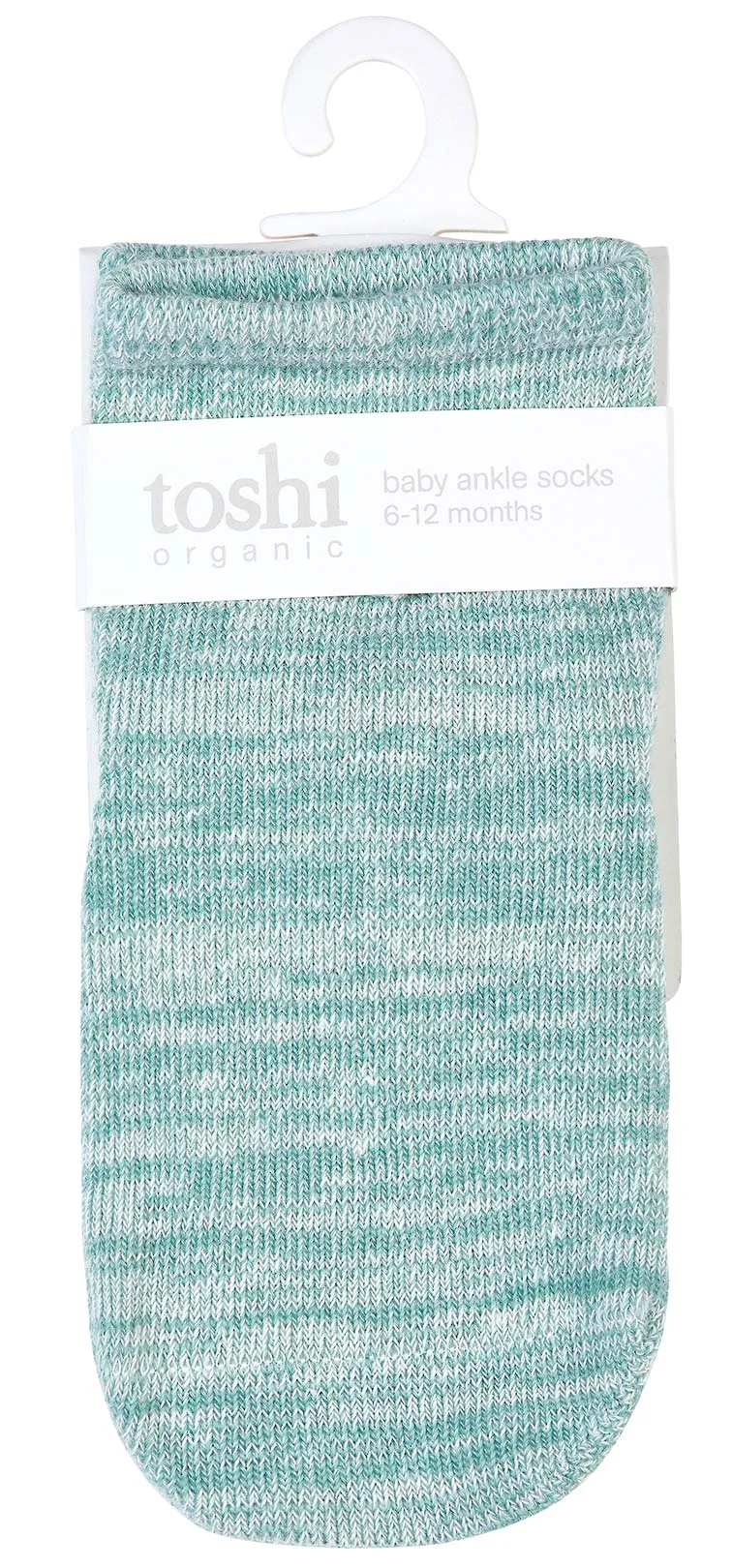 Organic Socks Ankle Marle- Jade