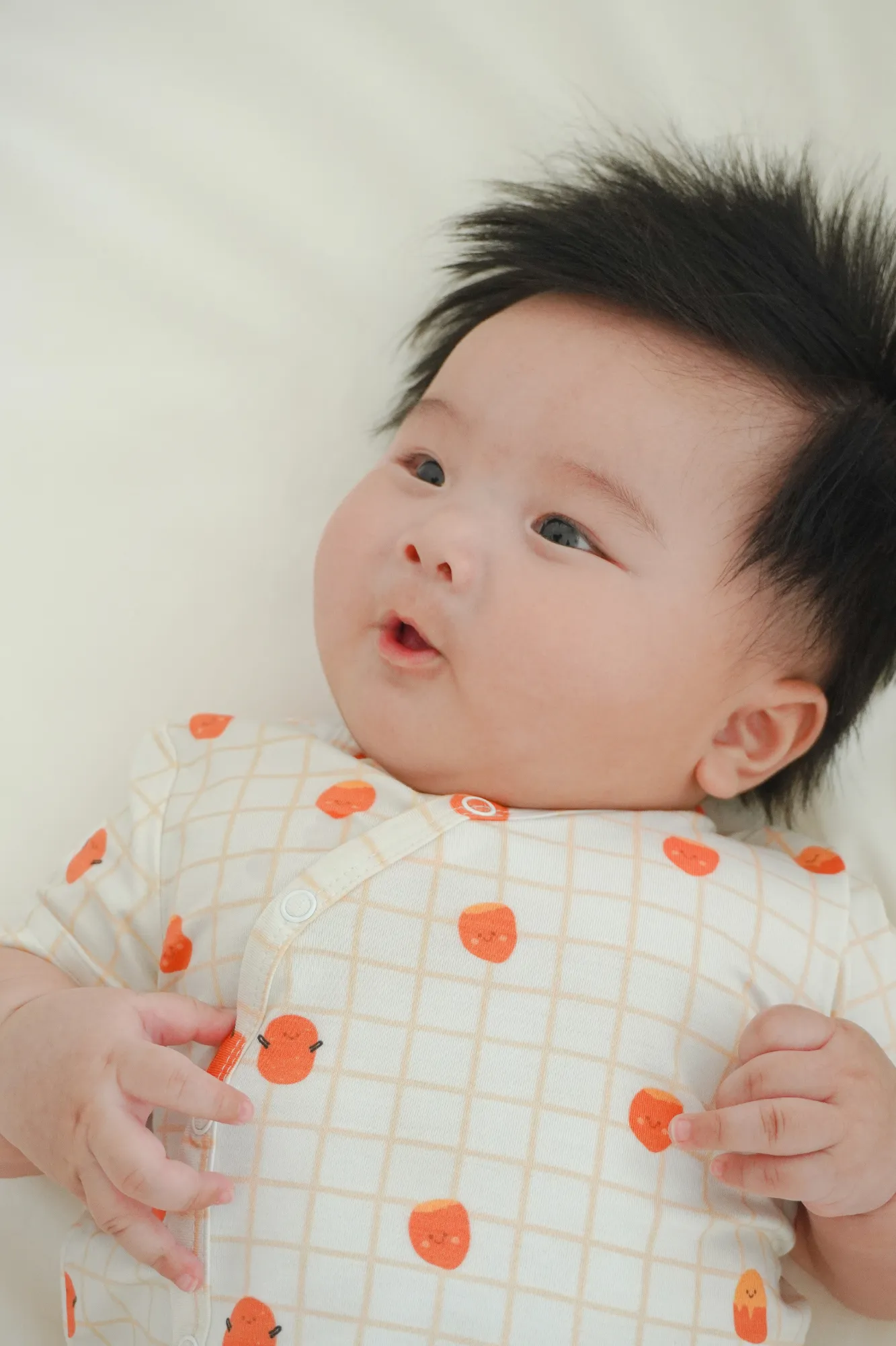 Organic Soft Kimono Bodysuit Sweet Potato