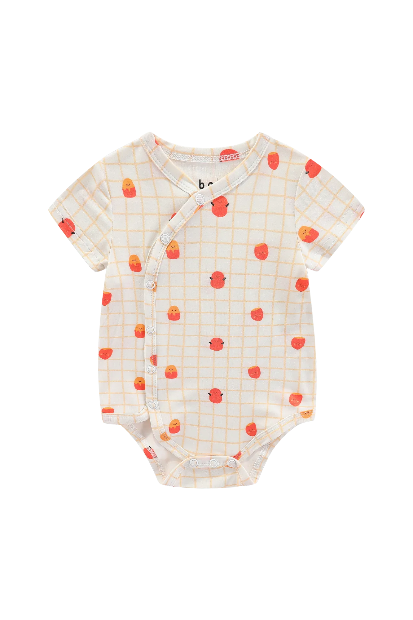 Organic Soft Kimono Bodysuit Sweet Potato