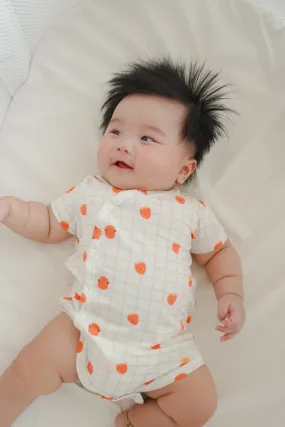 Organic Soft Kimono Bodysuit Sweet Potato