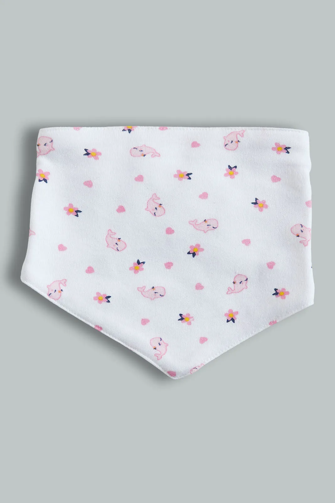 Pink And White Mommy's Love Bib Set (2 Piece)