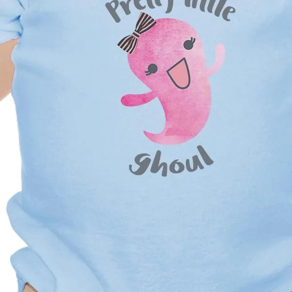 Pretty Little Ghoul Baby Sky Blue Bodysuit