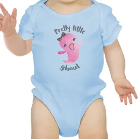 Pretty Little Ghoul Baby Sky Blue Bodysuit