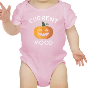 Pumpkin Current Mood Baby Pink Bodysuit