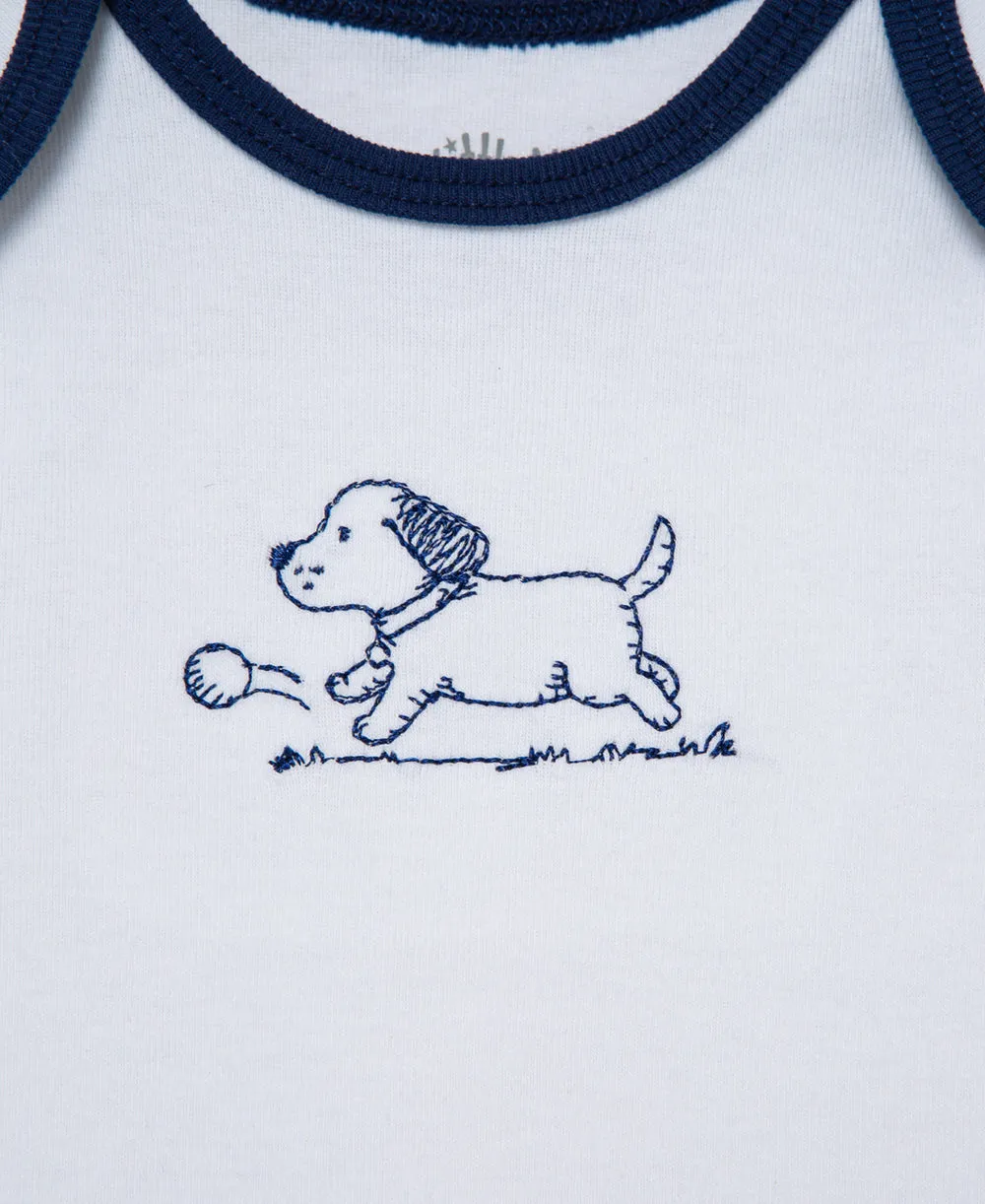 Puppy Toile 3-Pack Bodysuits