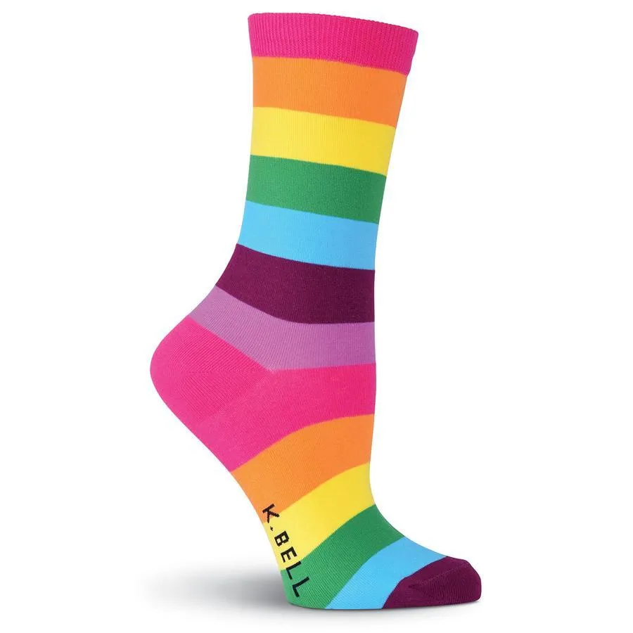 Rainbow Striped Socks (Women's)