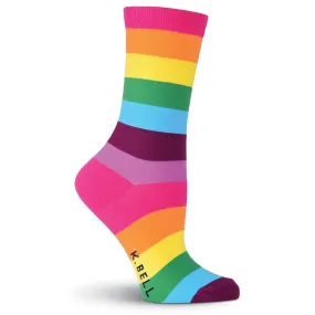 Rainbow Striped Socks (Women's)