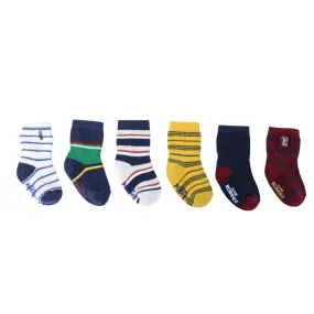 Robeez Socks - Boys Varsity 6pk