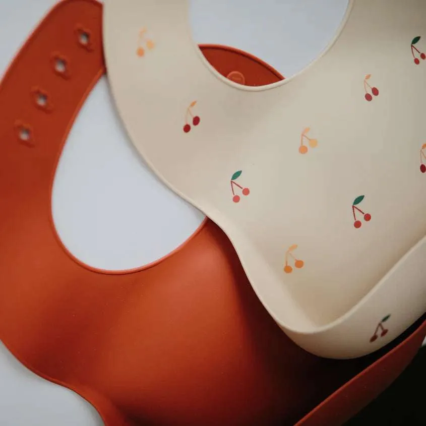 Silicone Bib - Cherries